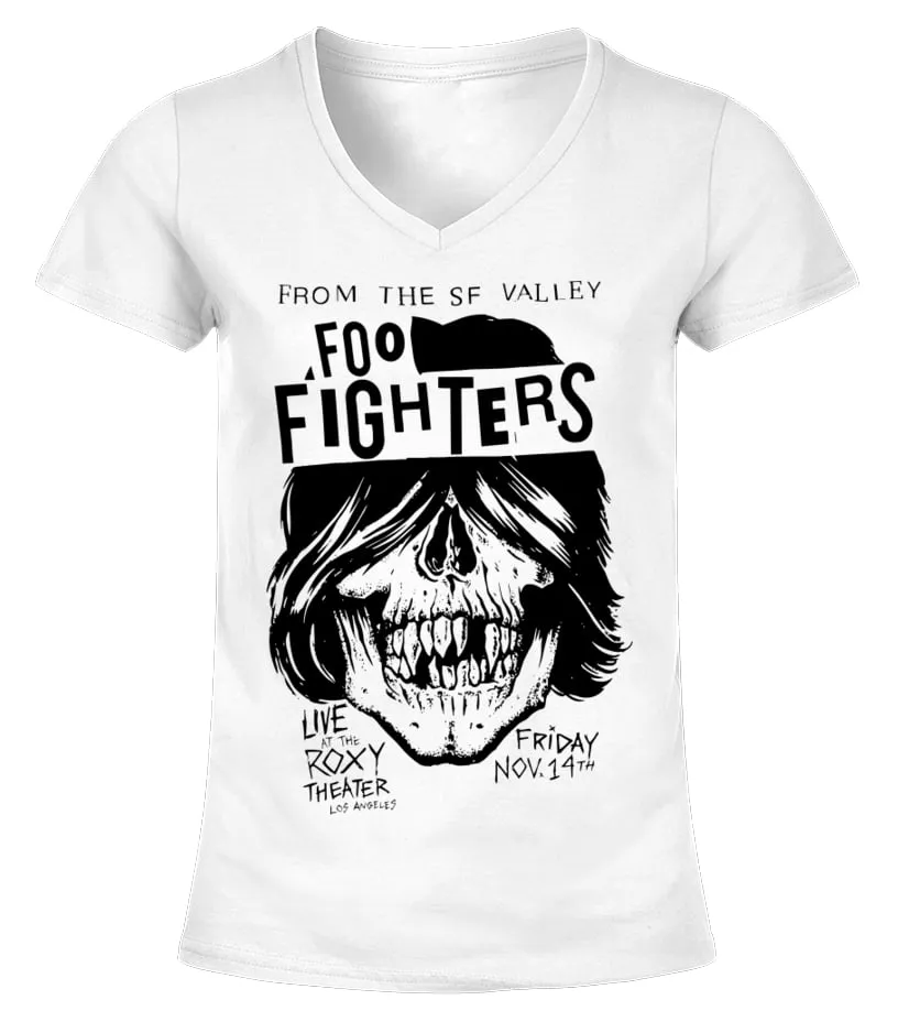 004. Foo Fighters WT Camiseta cuello pico Mujer
