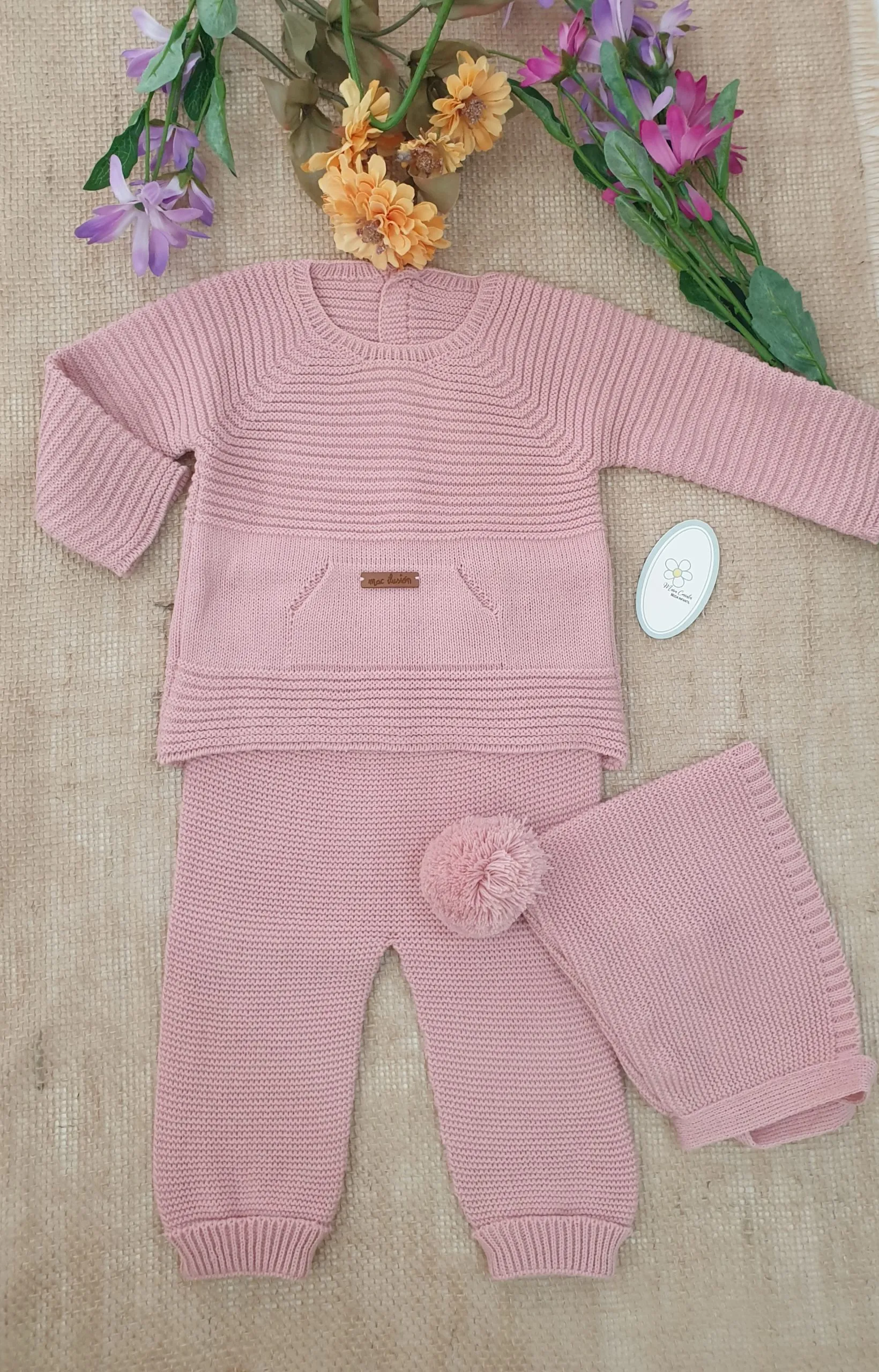 A Conjunto punto bebé 3 Piezas R091279 Orquidia