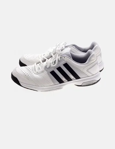 Adidas Bamba blanca detalle negro