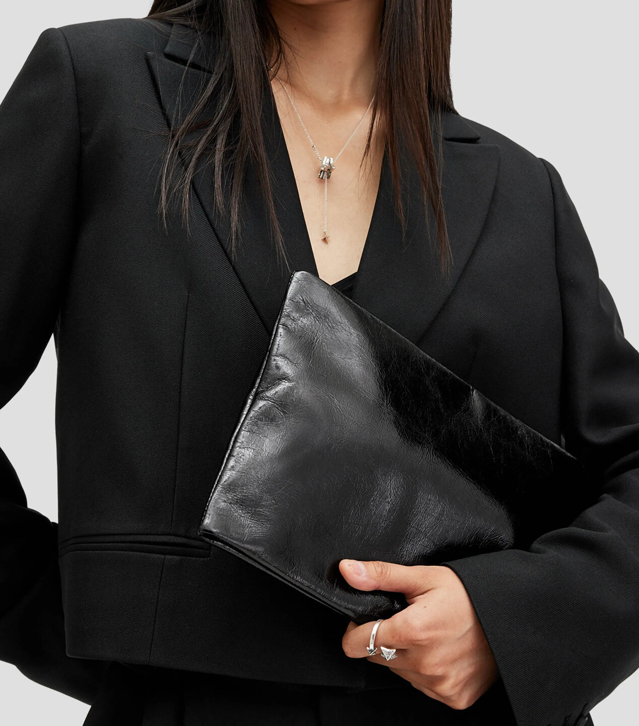 AllSaints Bolso Clutch Mujer