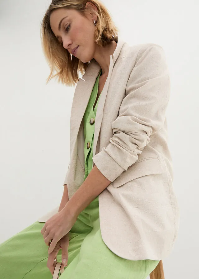 Americana beige moteado