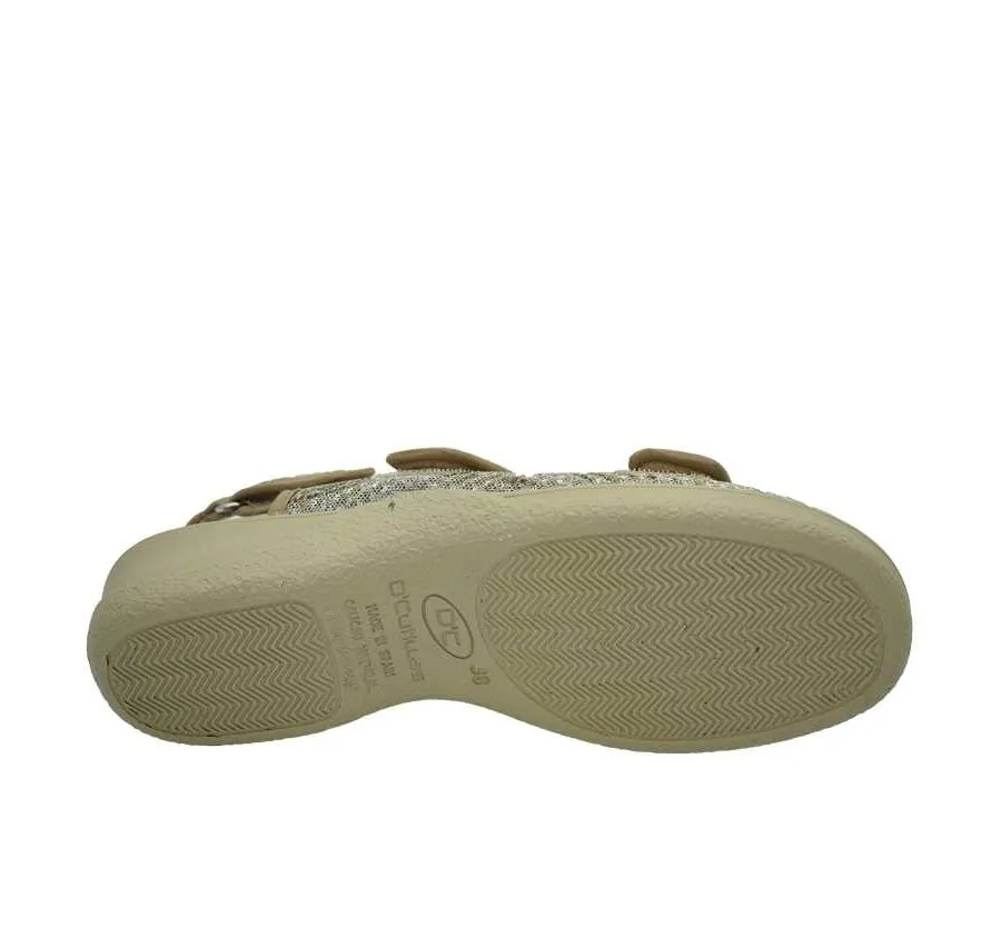 ANATÓMICA DOCTOR CUTILLAS 21794 3 VELCROS SANDALIA PLAYERA CALLE DE MUJER BEIG 26812