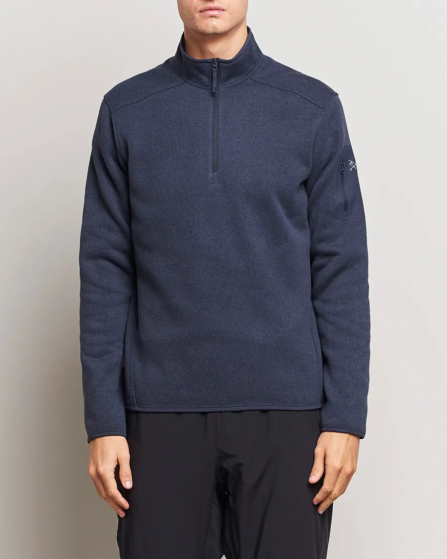 ARC'TERYX COVERT HALFZIP BLACK SAPPHIRE HEATHER