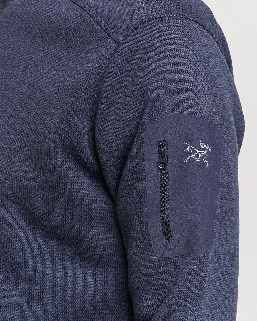 ARC'TERYX COVERT HALFZIP BLACK SAPPHIRE HEATHER