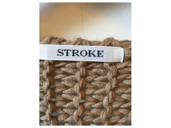 Autre Marque Camiseta de punto STROKE.Algodón S Internacional Beige 