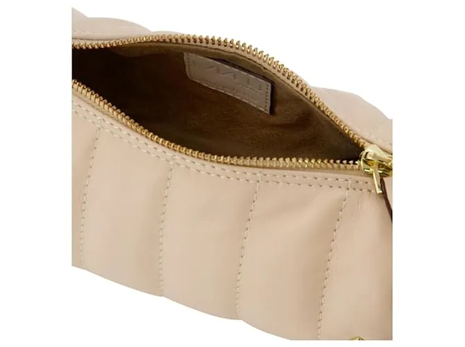 Autre Marque Mini Cilindro Acolchado Castaño Beige 
