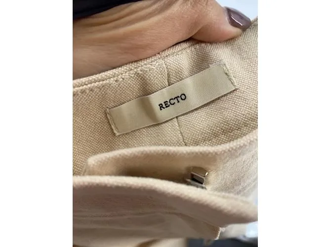 Autre Marque Pantalón RECTO T.Internacional M Algodón Beige 