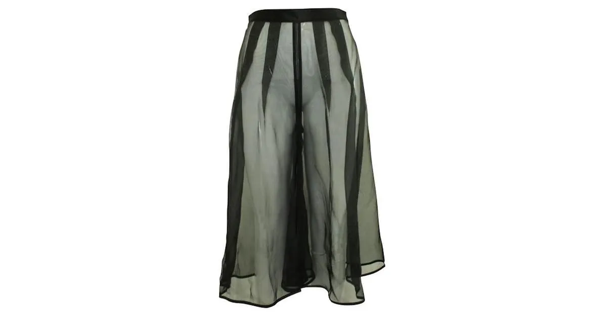 Autre Marque VATANIKA Pantalón Transparente Negro 