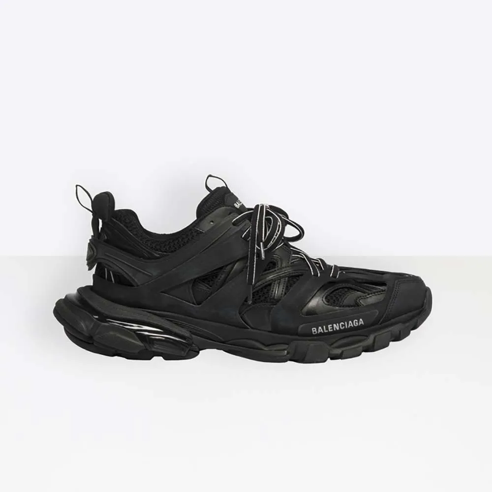 BALENCIAGA ZAPATOS HOMBRE ZAPATILLAS TRACK EN MALLA Y NYLON NEGRONEGRO