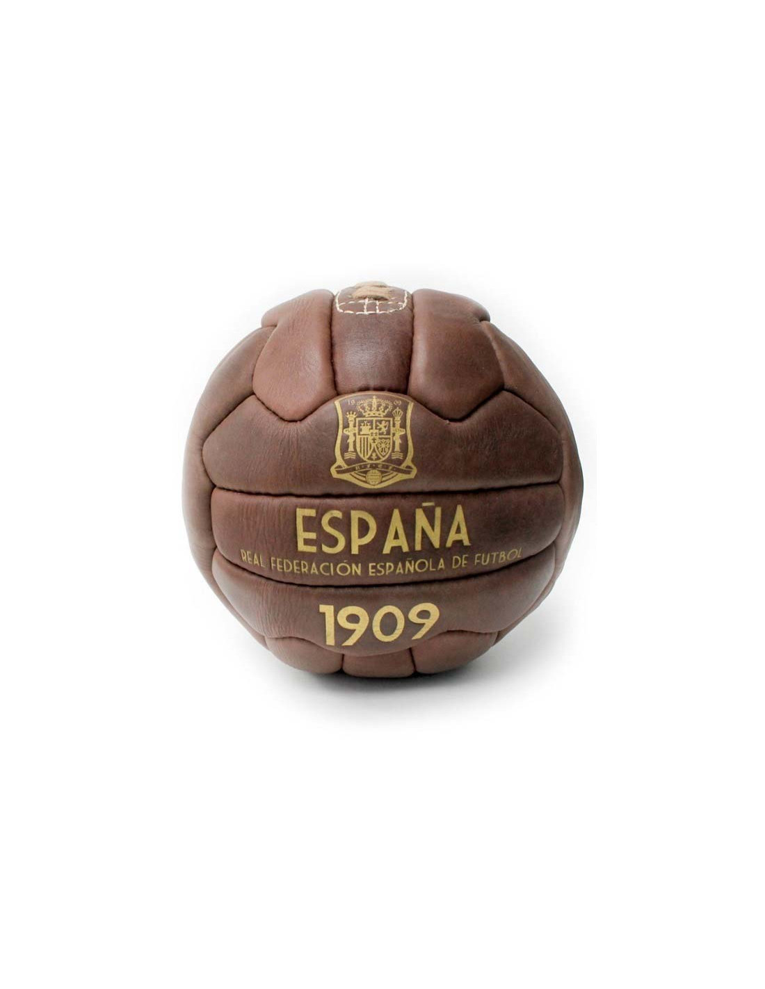 Balón de cuero Selección Española de Fútbol antiguo 1909