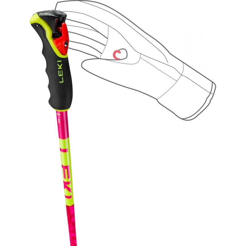 Bastones de esquí Leki Spitfire Vario 3D (Pink)