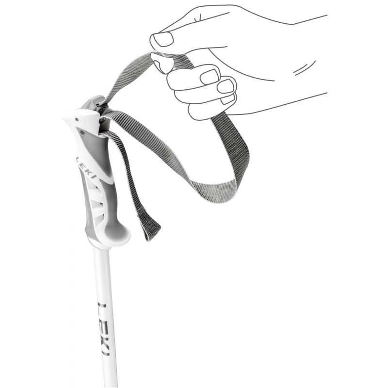 Bastones de esquí para mujer Leki Bliss (Gris/Blanco)