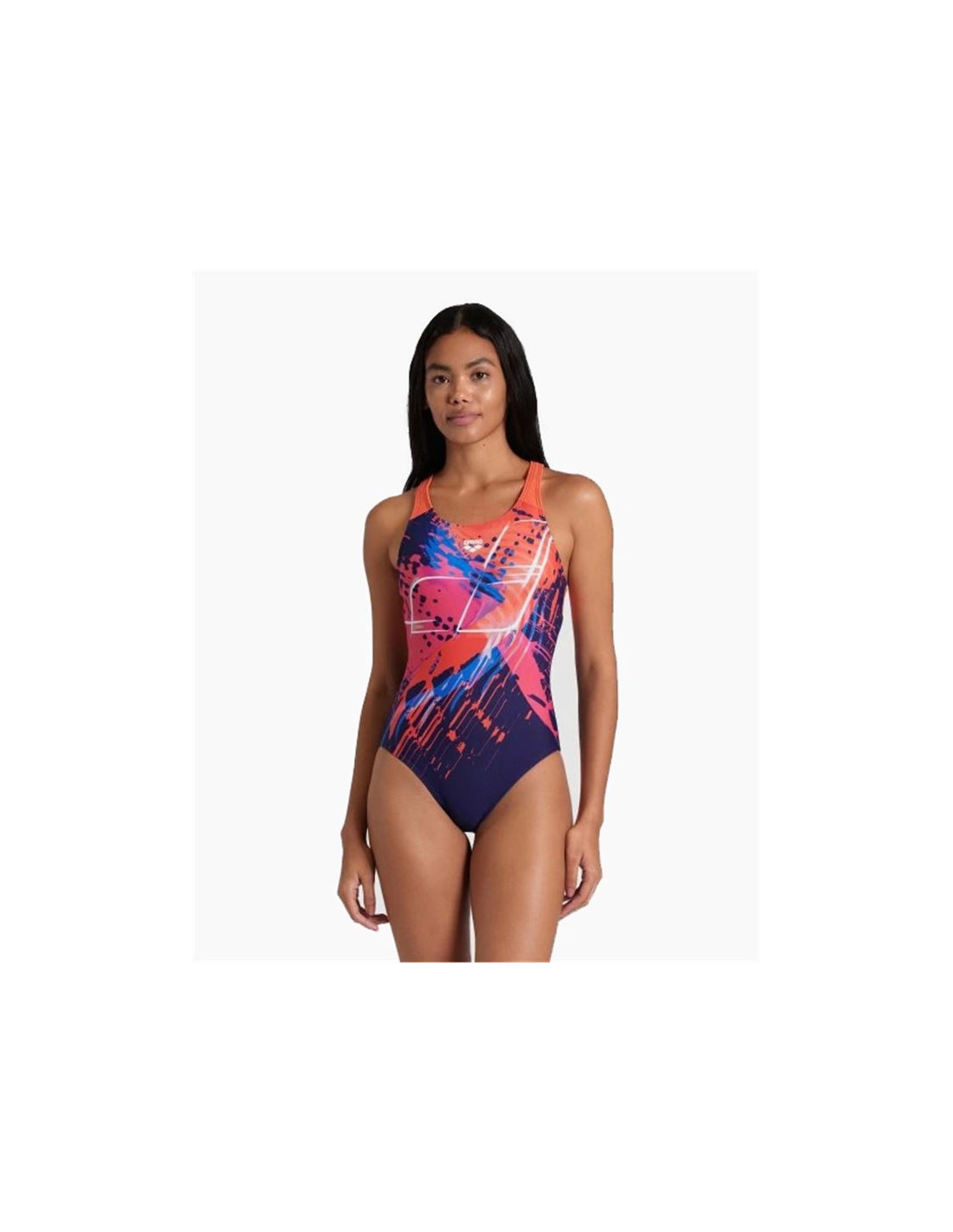 Bañador de Natación Arena Funny Spot Mujer Navy Multi