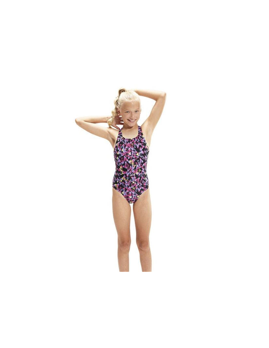 Bañador de Natación Speedo Allover Medalist Niña
