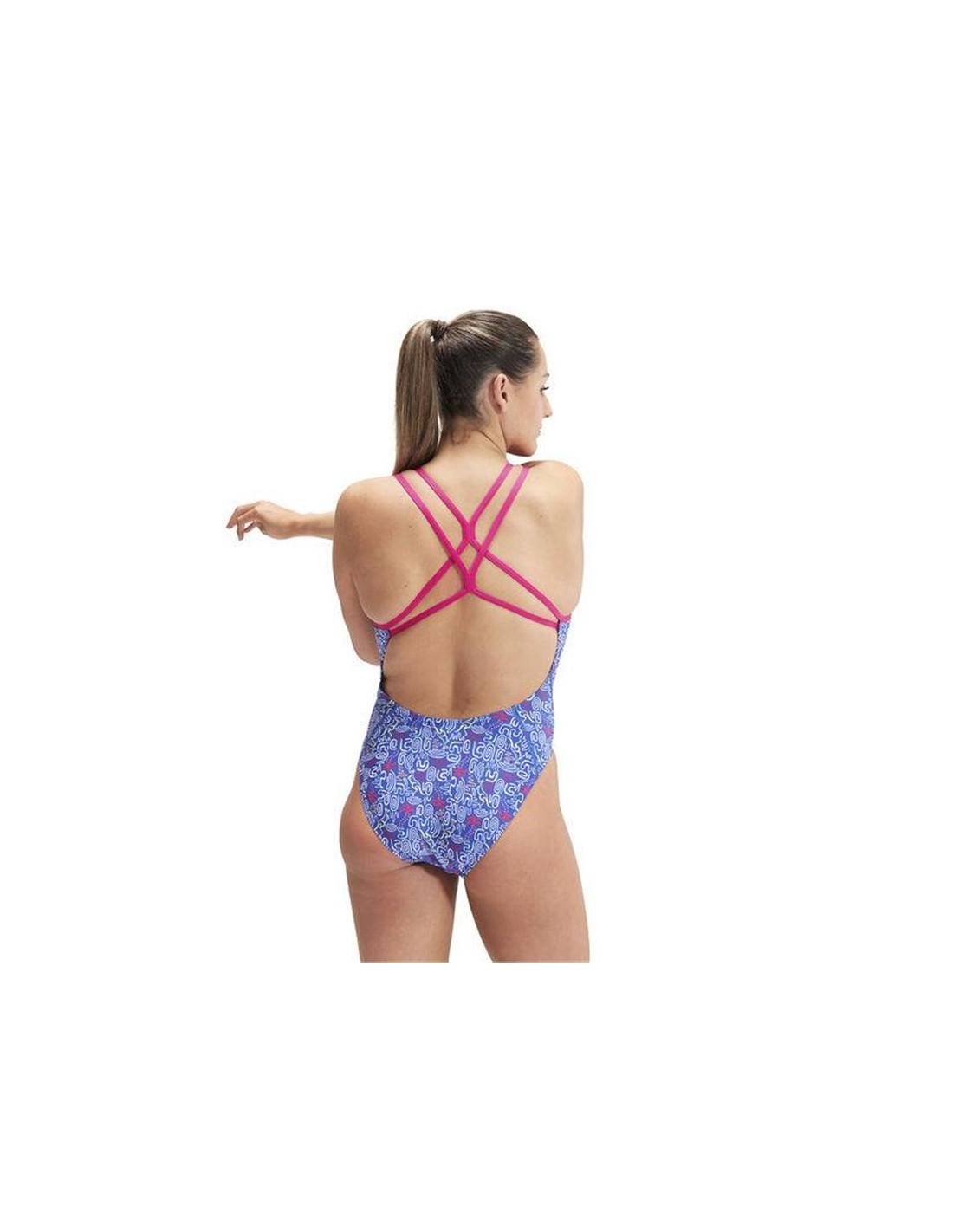Bañador de Natación Speedo Allover Starback 1 Piece Mujer