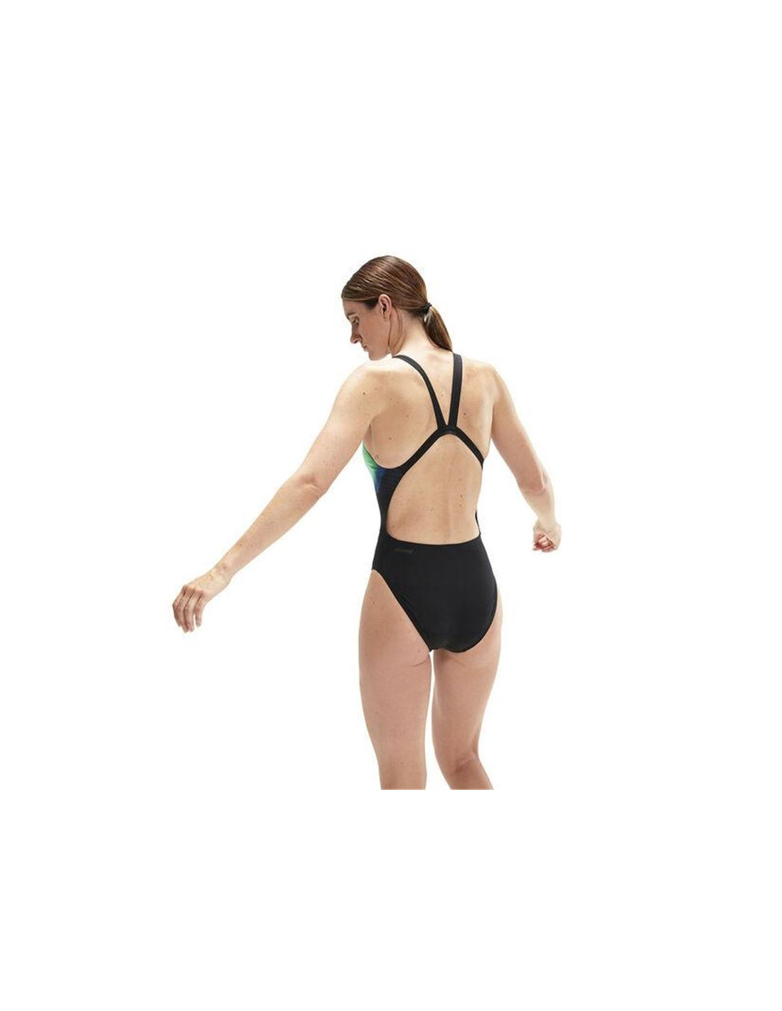 Bañador de Natación Speedo Placement Digital Leaderback Mujer