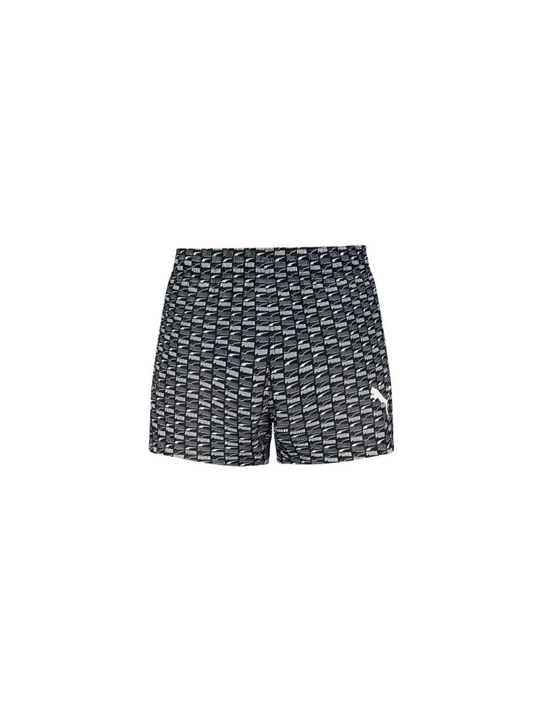 Bañador de Puma Logo Print 1P Hombre Negro