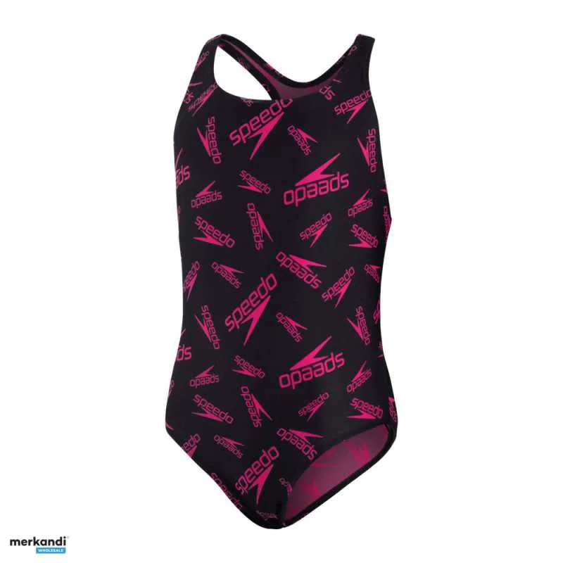 BAñADOR INFANTIL ARENA LOGO MEDALIST NEGRO/ELÉCTRICO 140CM 812858G006