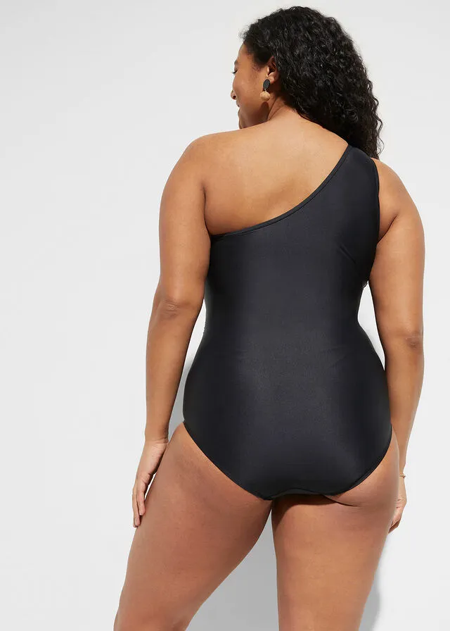 Bañador moldeador con efecto reductor intermedio Negro