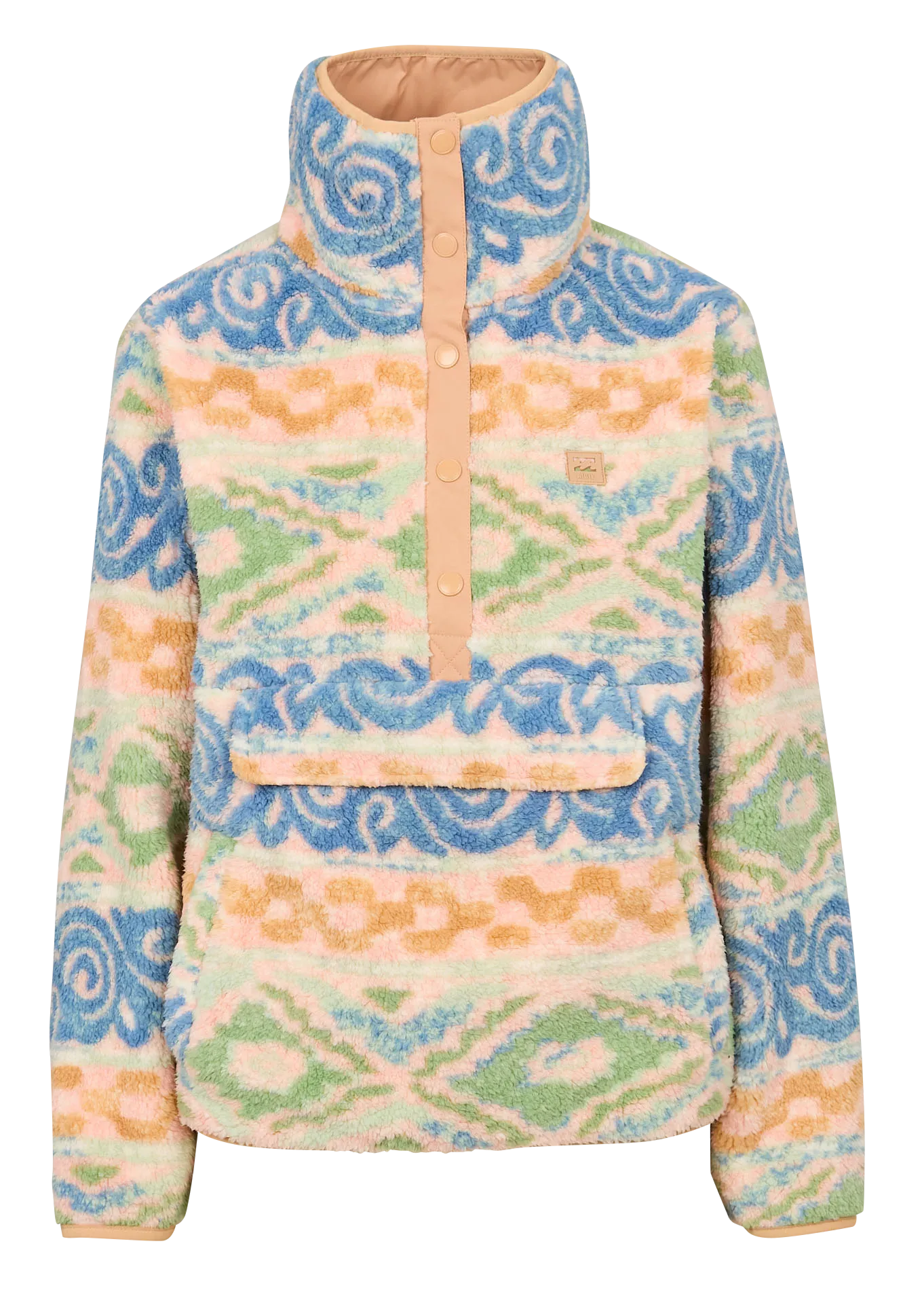 BILLABONG SWITCHBACK  POLAR CON CUELLO ALTO ESTAMPADO EN MULTICOLOR