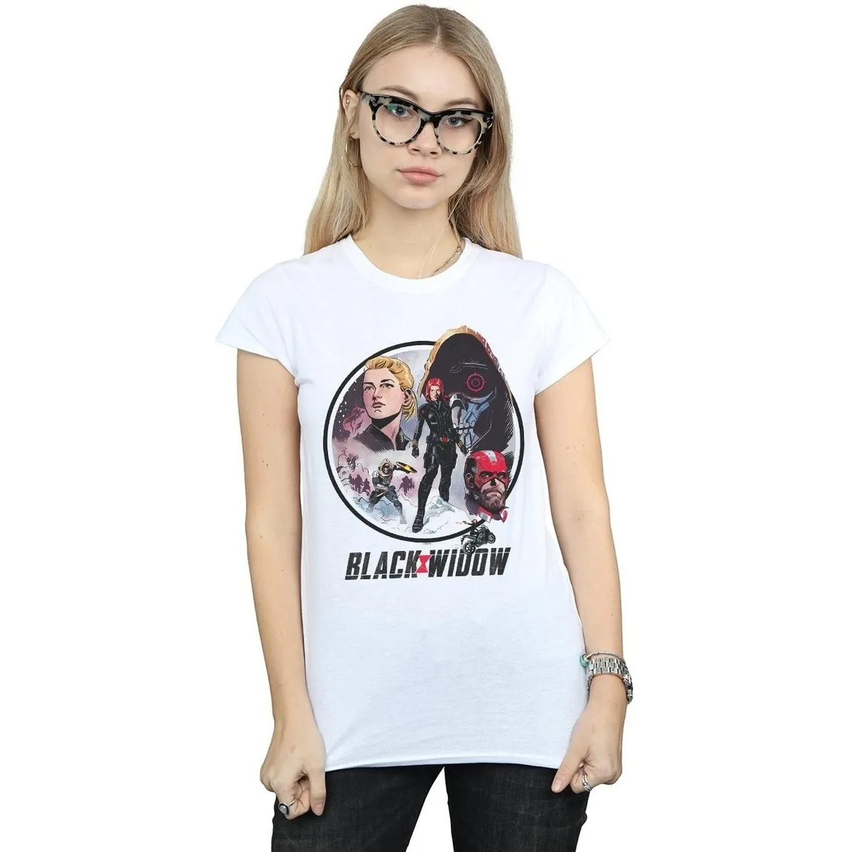 Black Widow Movie Vintage Circle