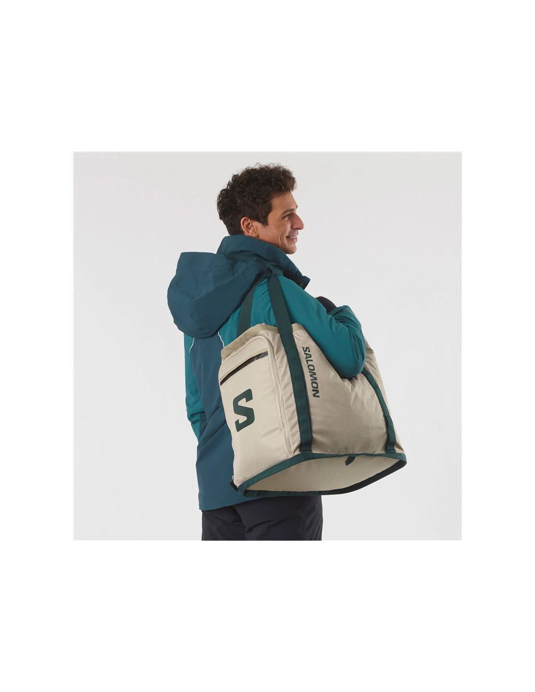 Bolsa de esquí Salomon Extend Max Gearbag beige