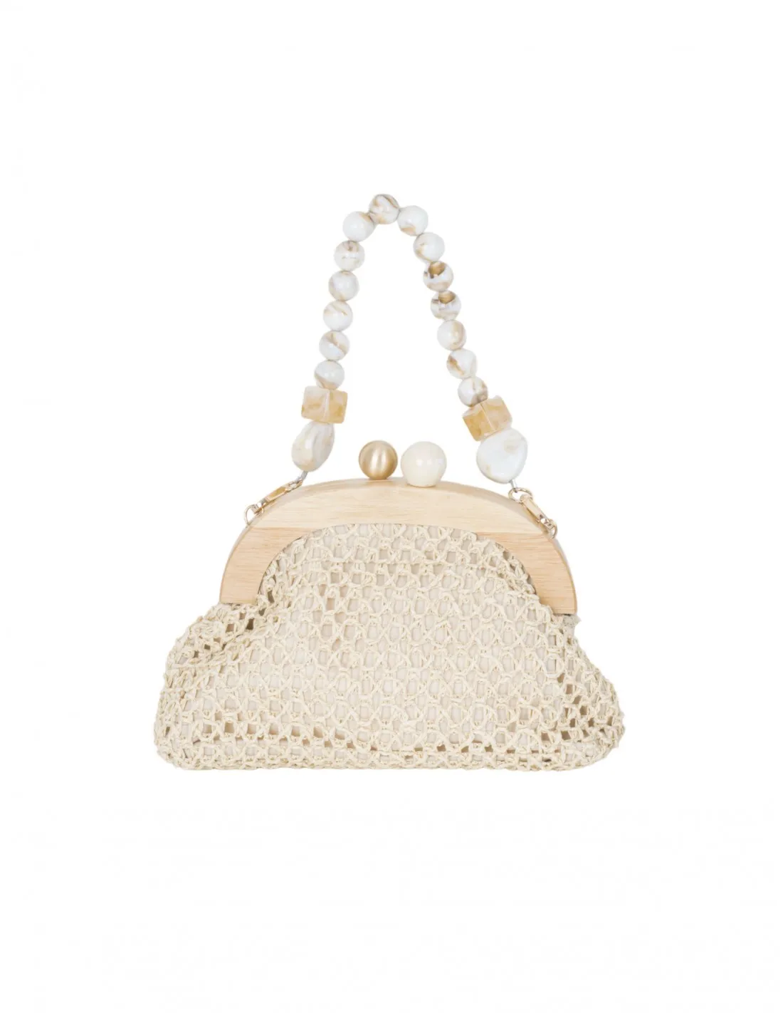 Bolso Mano Boquilla Madera