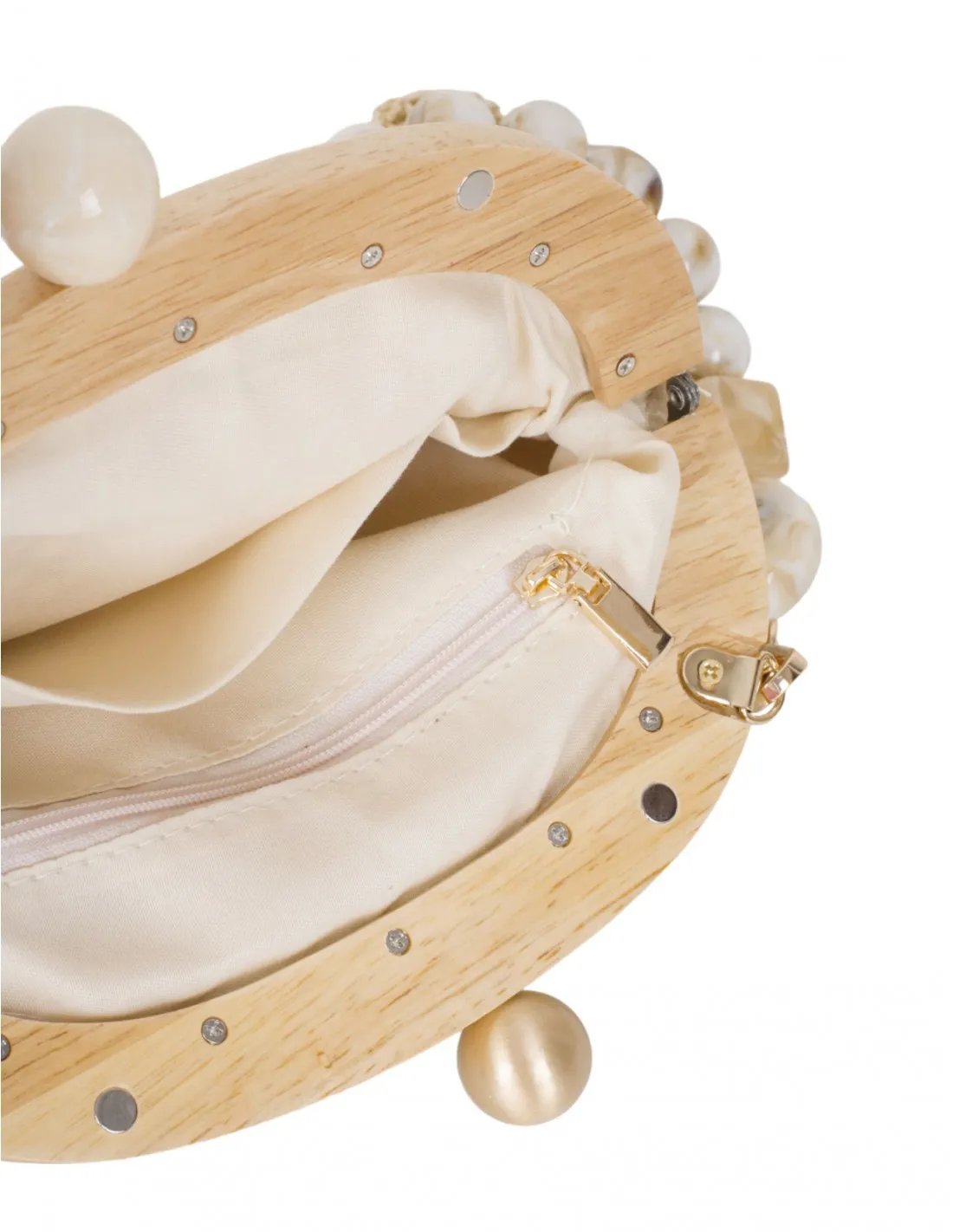Bolso Mano Boquilla Madera