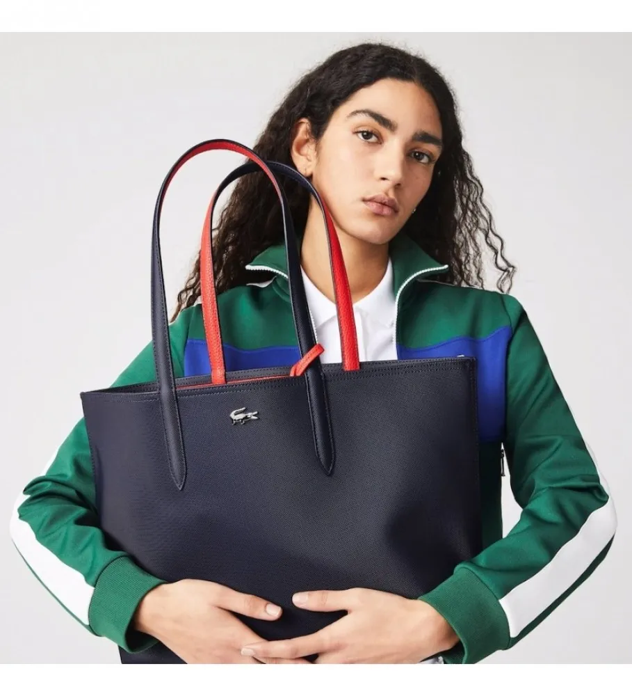 BOLSO REVERSIBLE ANNA MARINO, ROJO 47X30X14 CM