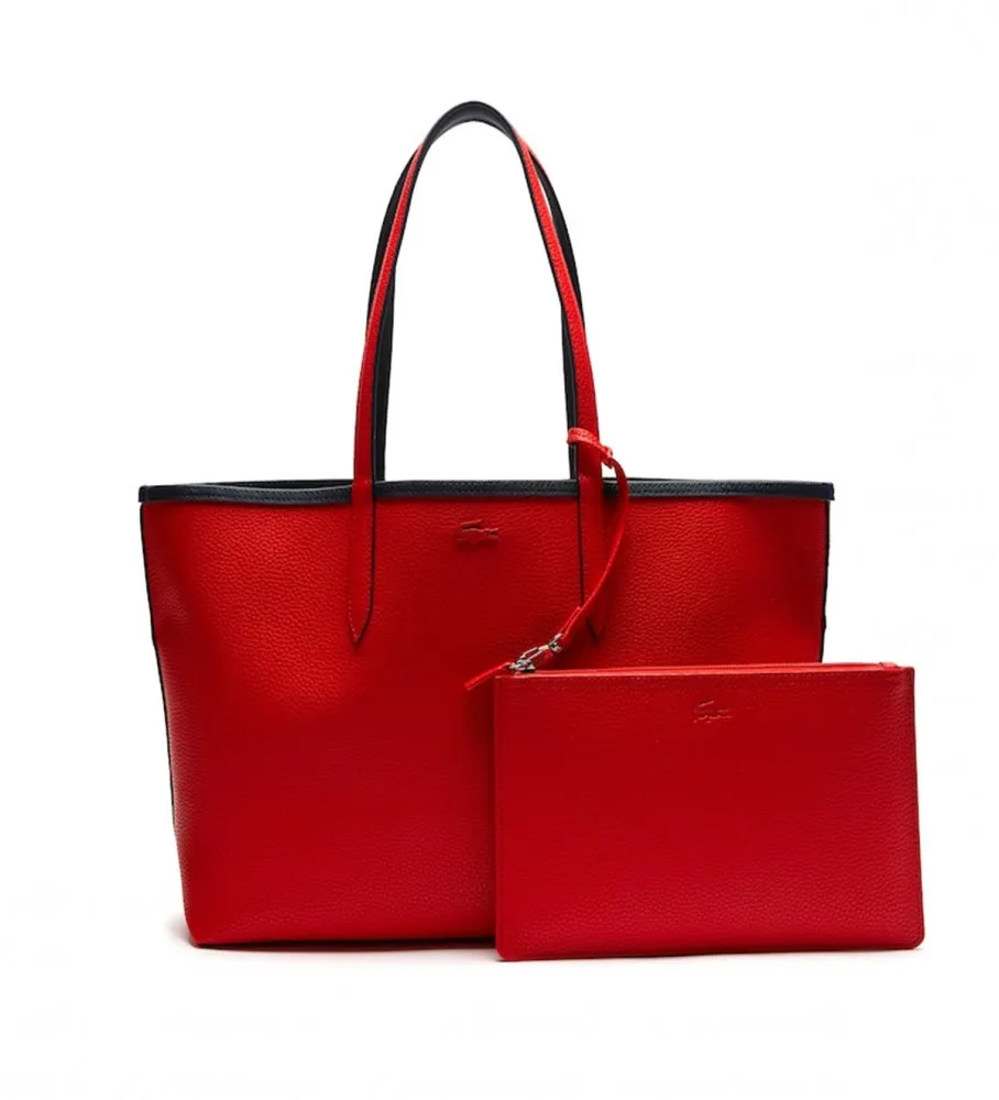 BOLSO REVERSIBLE ANNA MARINO, ROJO 47X30X14 CM