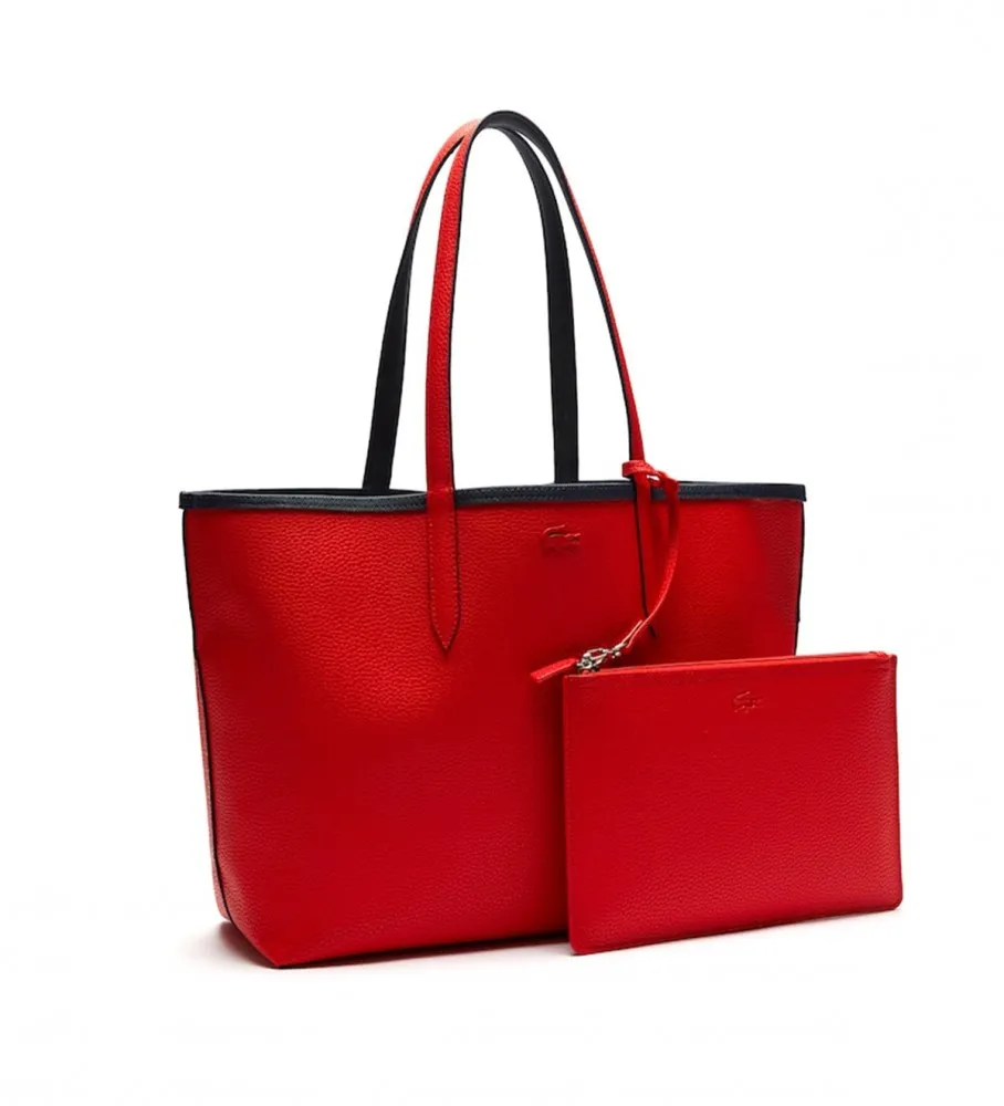 BOLSO REVERSIBLE ANNA MARINO, ROJO 47X30X14 CM