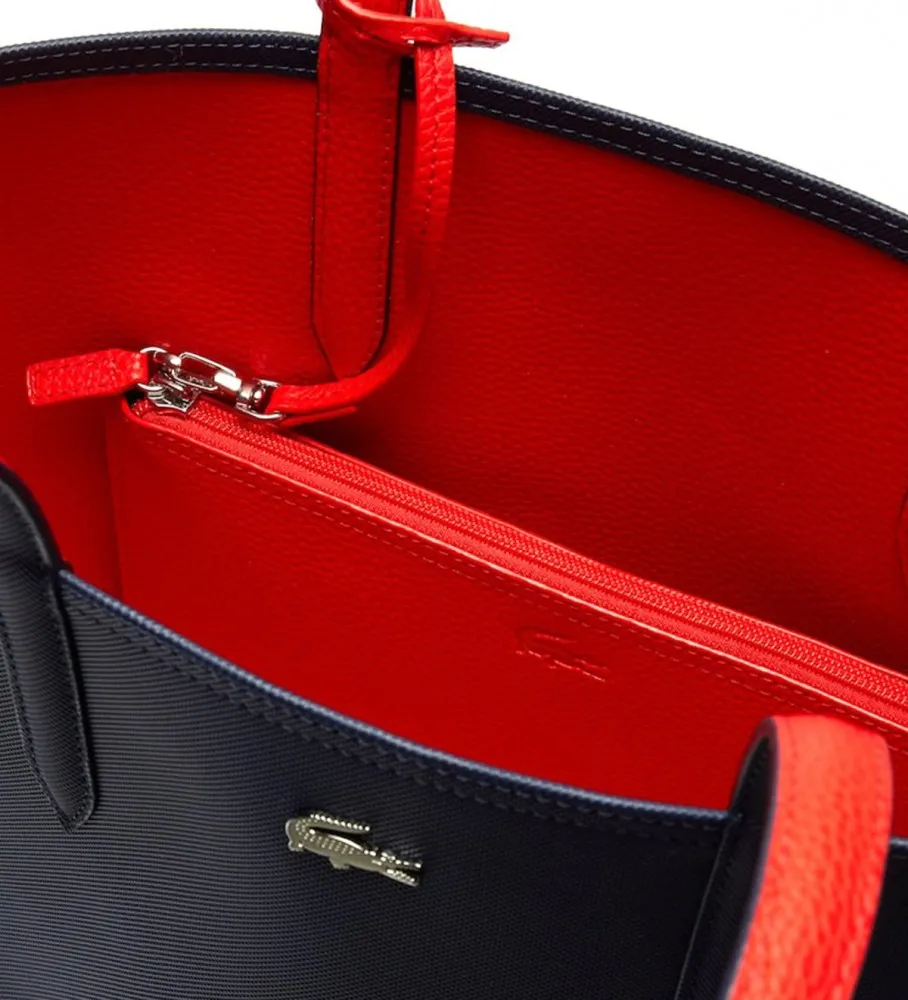 BOLSO REVERSIBLE ANNA MARINO, ROJO 47X30X14 CM