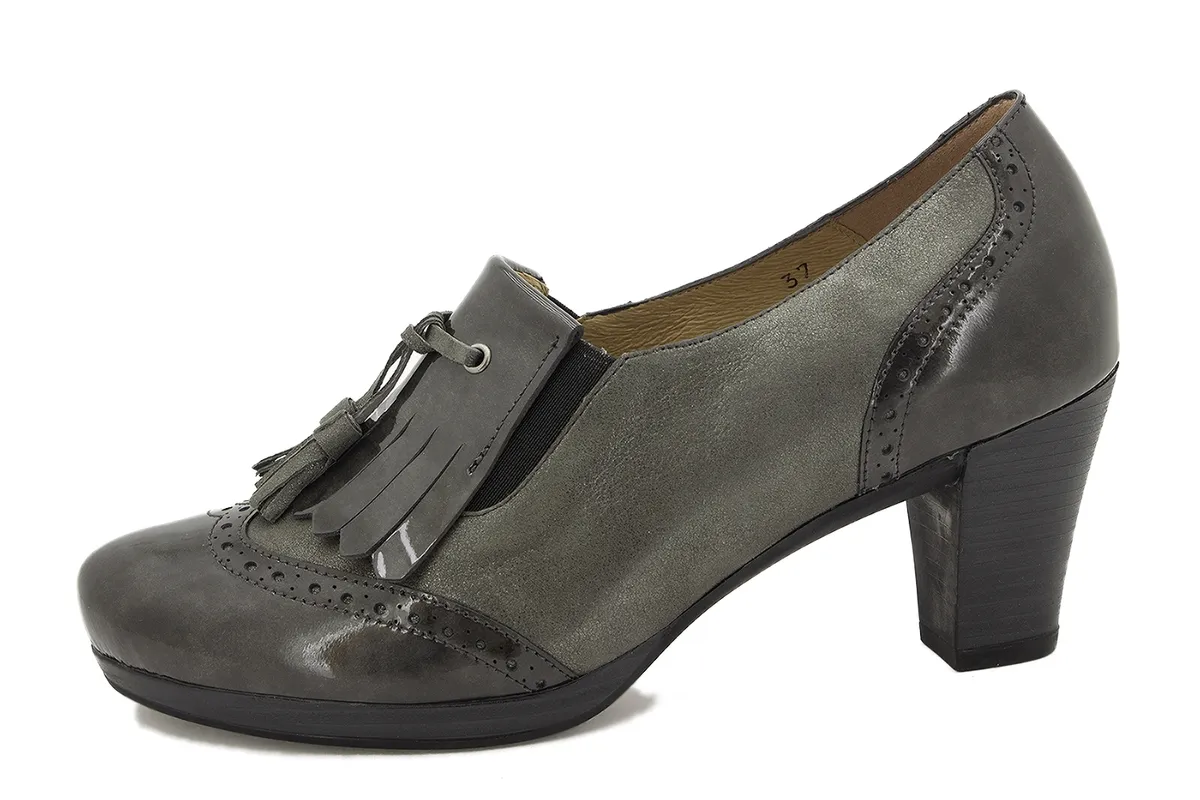 Bootee shoe Grey Patent