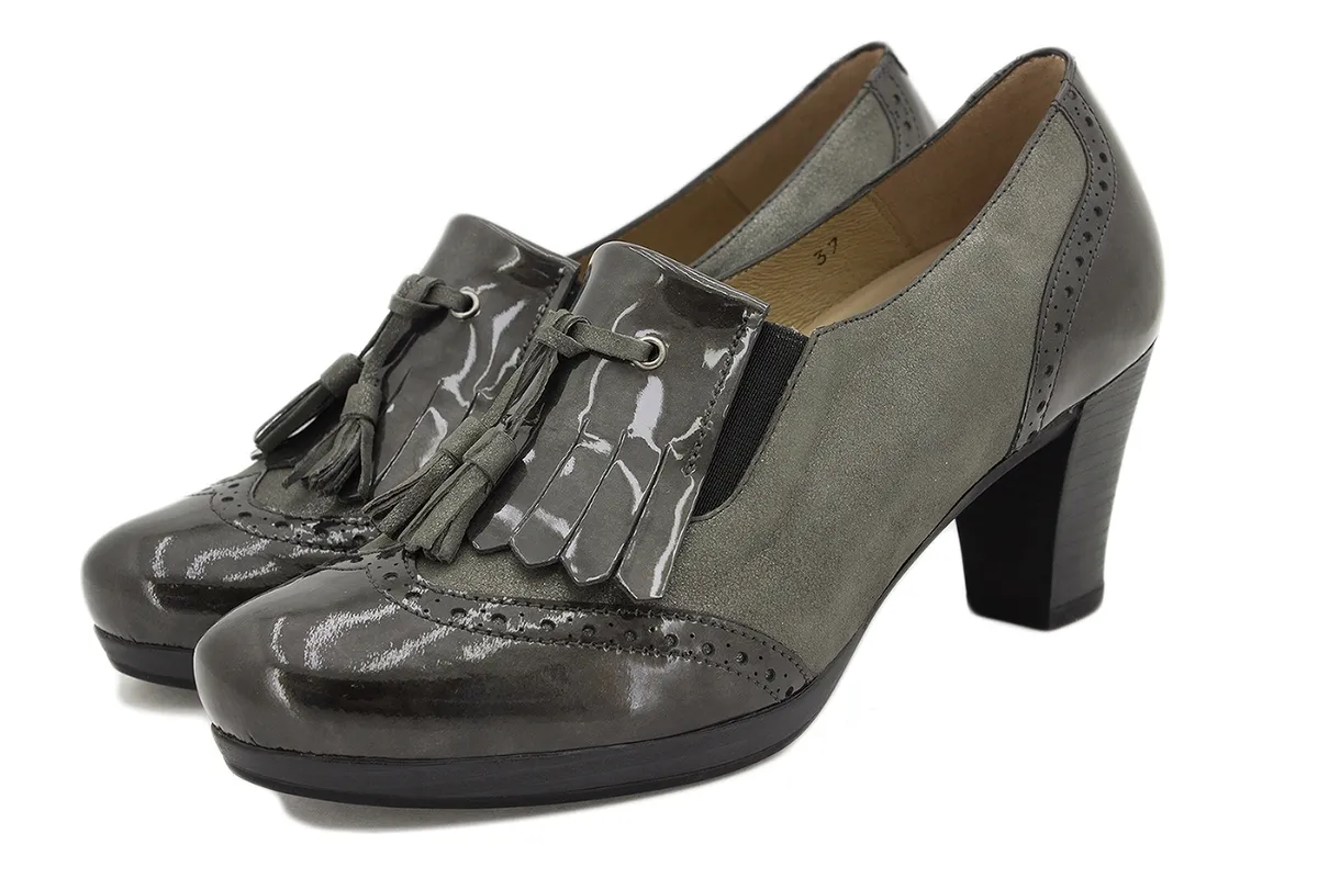 Bootee shoe Grey Patent