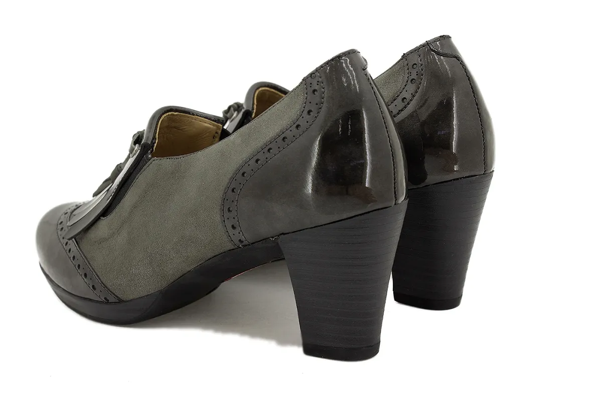 Bootee shoe Grey Patent