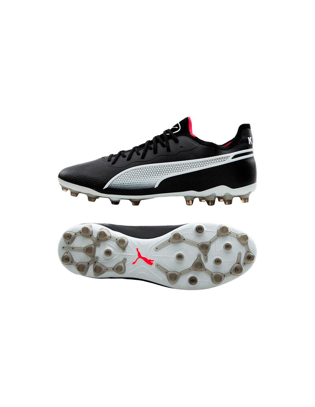 Bota de fútbol Puma KING ULTIMATE MG Negro/Blanco