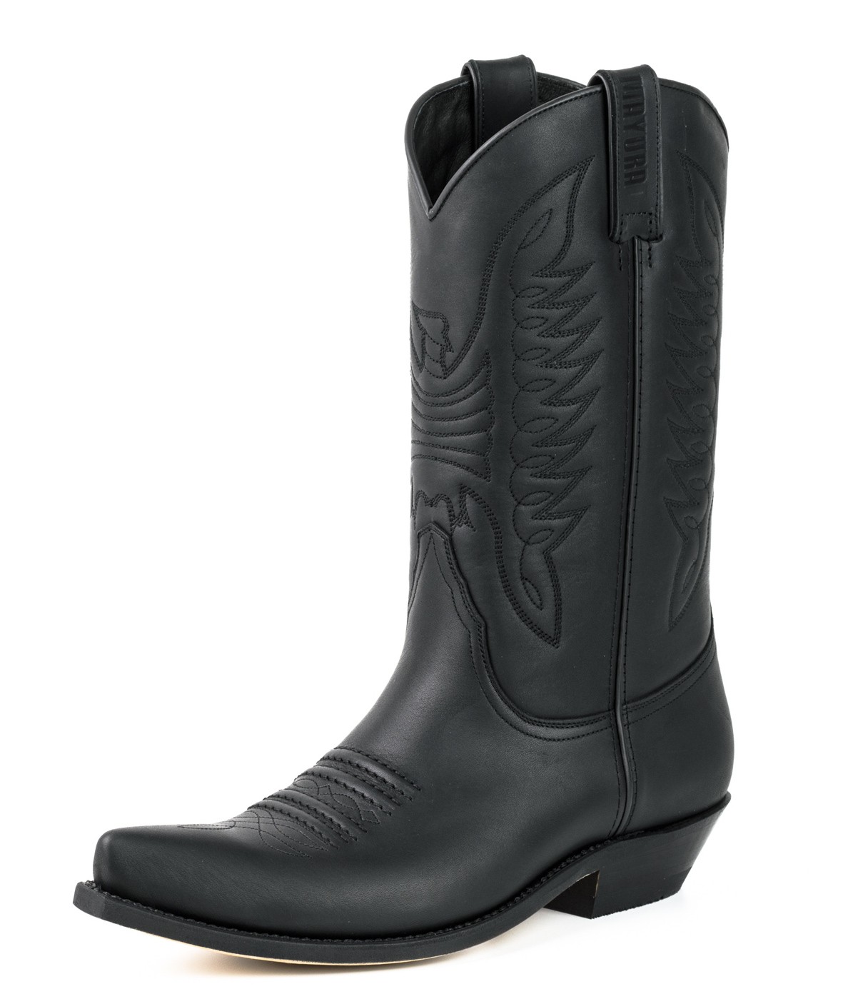 Botas cowboy de cuero vintage beige unisex
