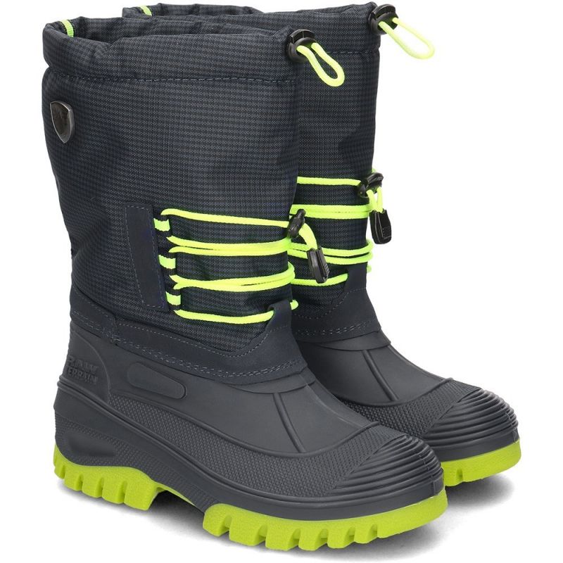 Botas de nieve para niños CMP Kids Ahto WP (BLACK BLUE)
