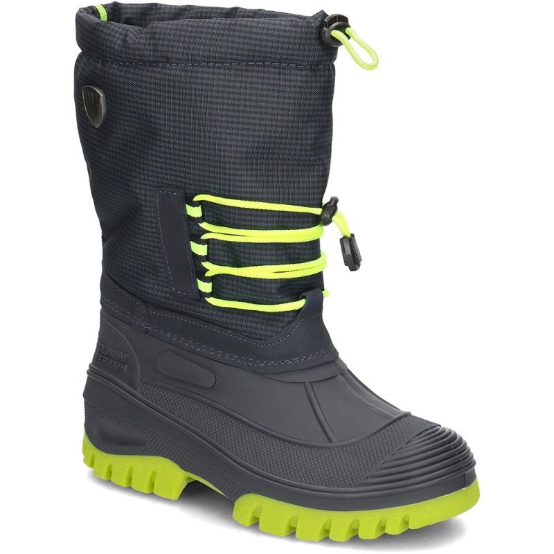 Botas de nieve para niños CMP Kids Ahto WP (BLACK BLUE)