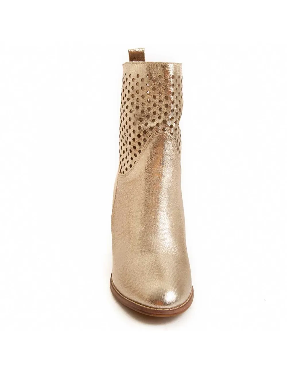 Botín De Tacón Para Mujer.  Montevita  Buonavitta  94630 Dorado