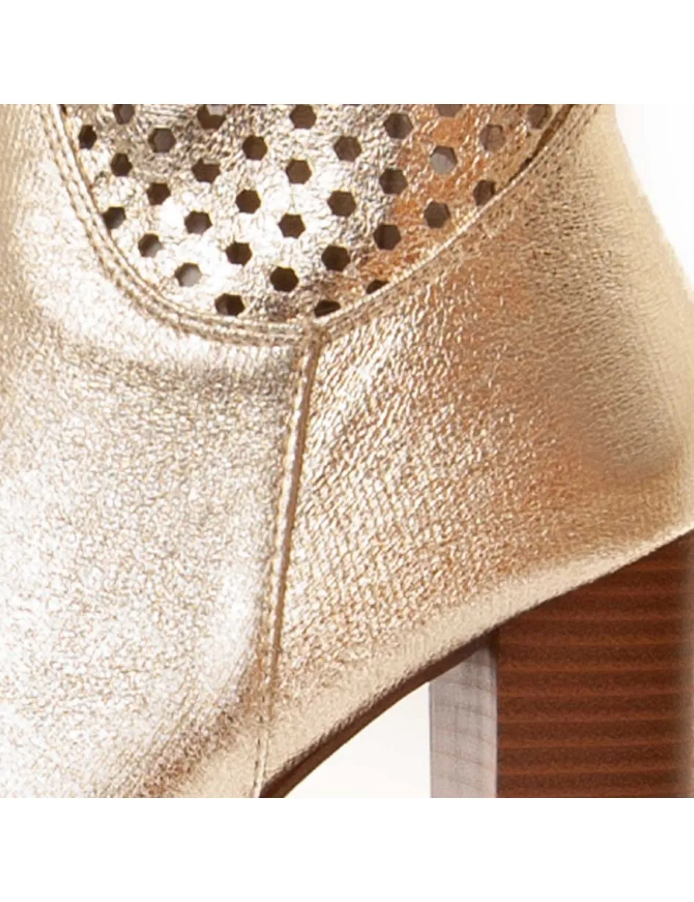 Botín De Tacón Para Mujer.  Montevita  Buonavitta  94630 Dorado