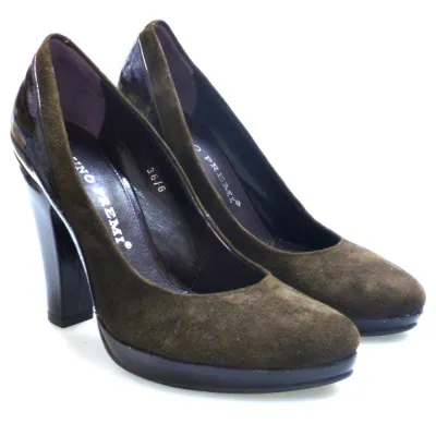 BRUNO PREMIZapato tacón y plataforma marrón Bruno Premi H7201