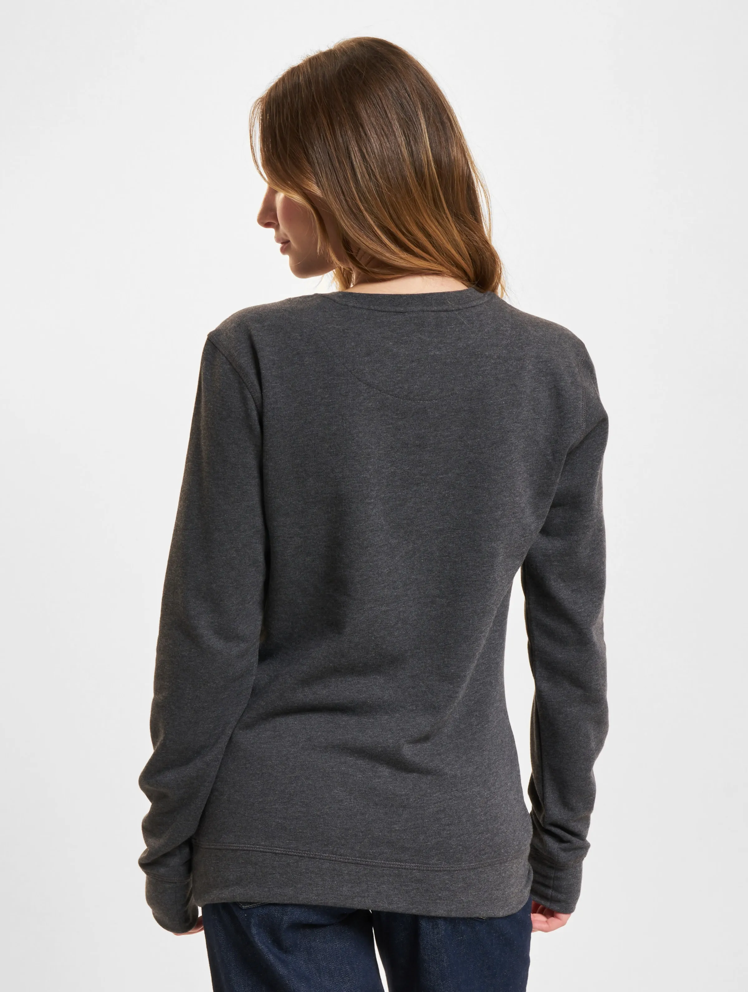 Build Your Brand Ladies Light Crewneck