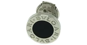 Bulgari Pendientes de una sola oreja de ónix Bvlgari Plata 