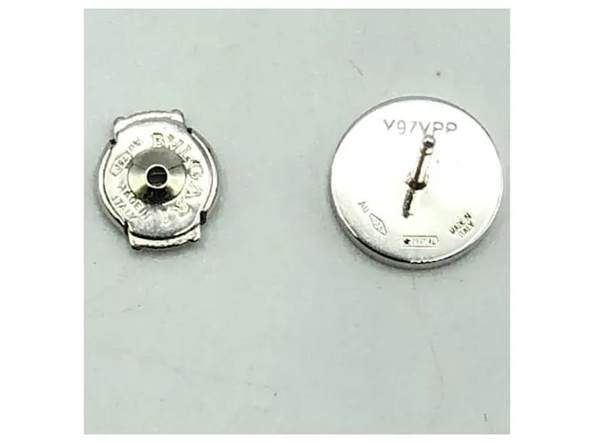 Bulgari Pendientes de una sola oreja de ónix Bvlgari Plata 