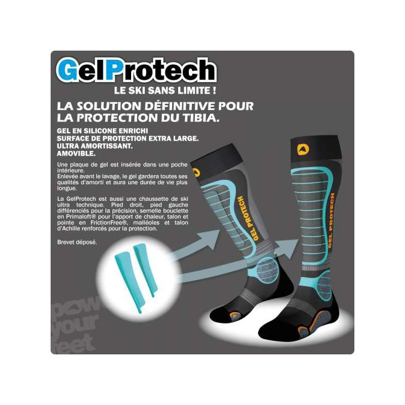 Calcetines de esquí Monnet GELPROTECH (Azul)