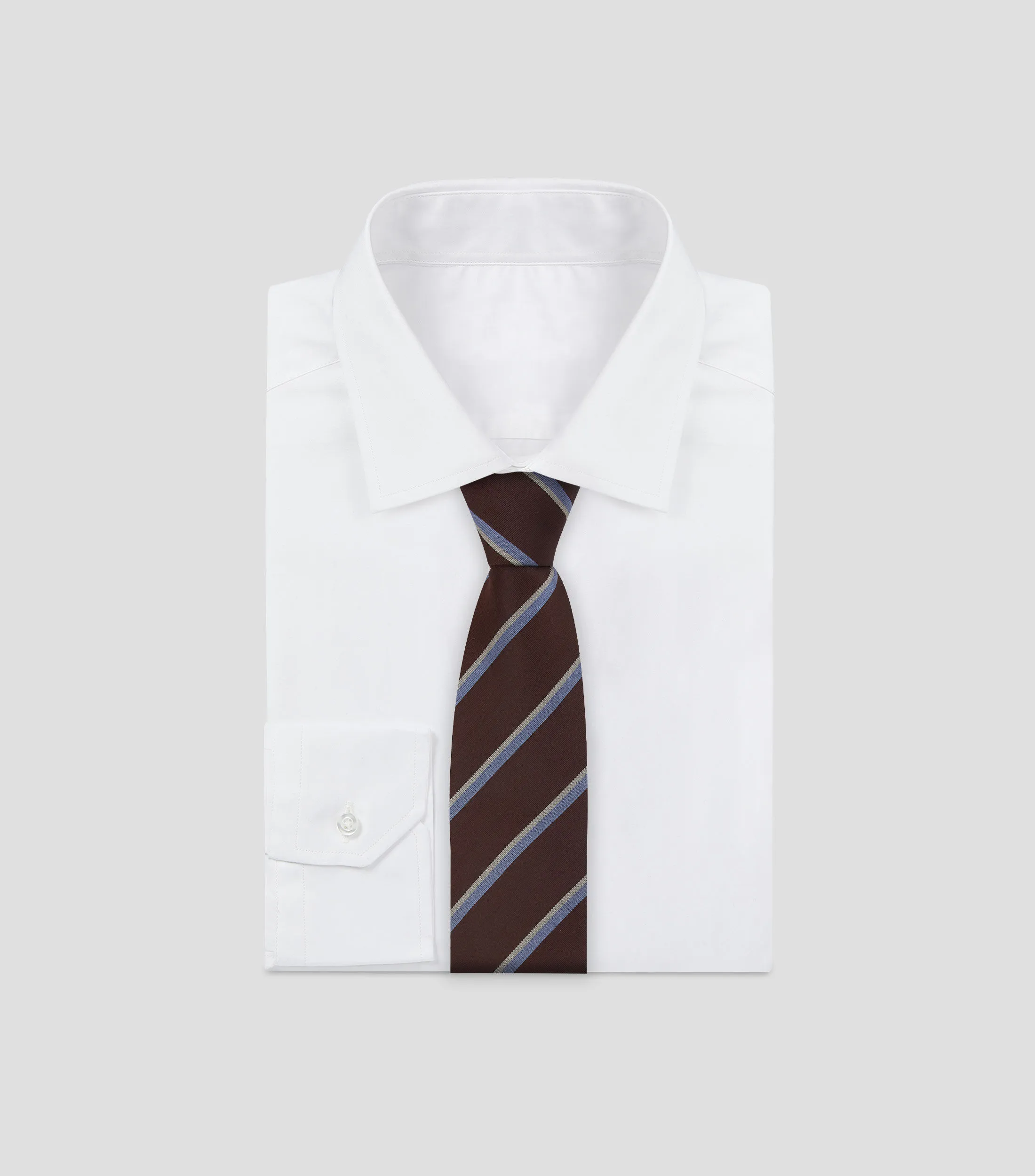 Calderoni Corbata Ancha de Seda Estampada a Rayas