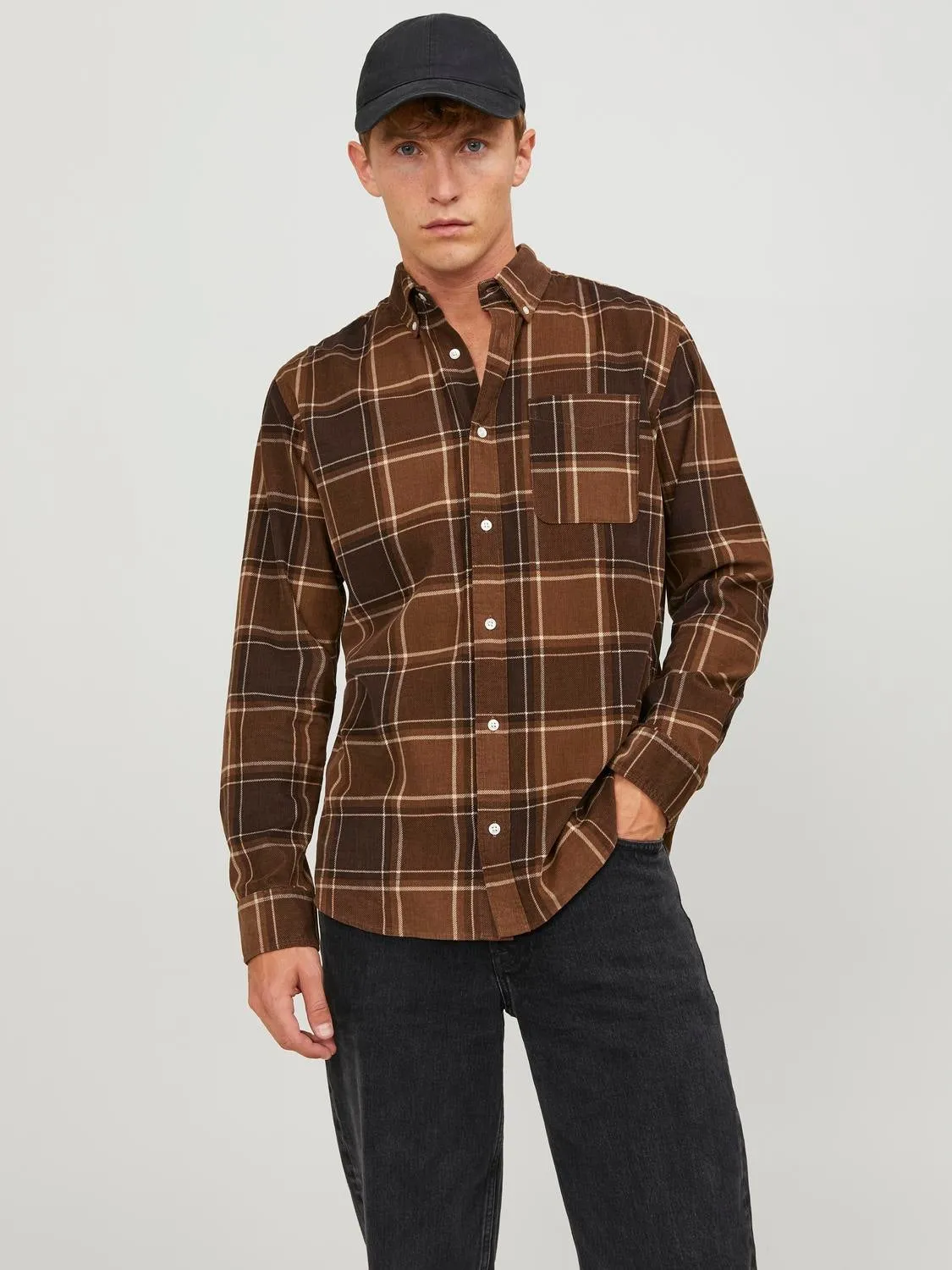 Camisa Corte comfort | Marrón intermedio | Jack & Jones®