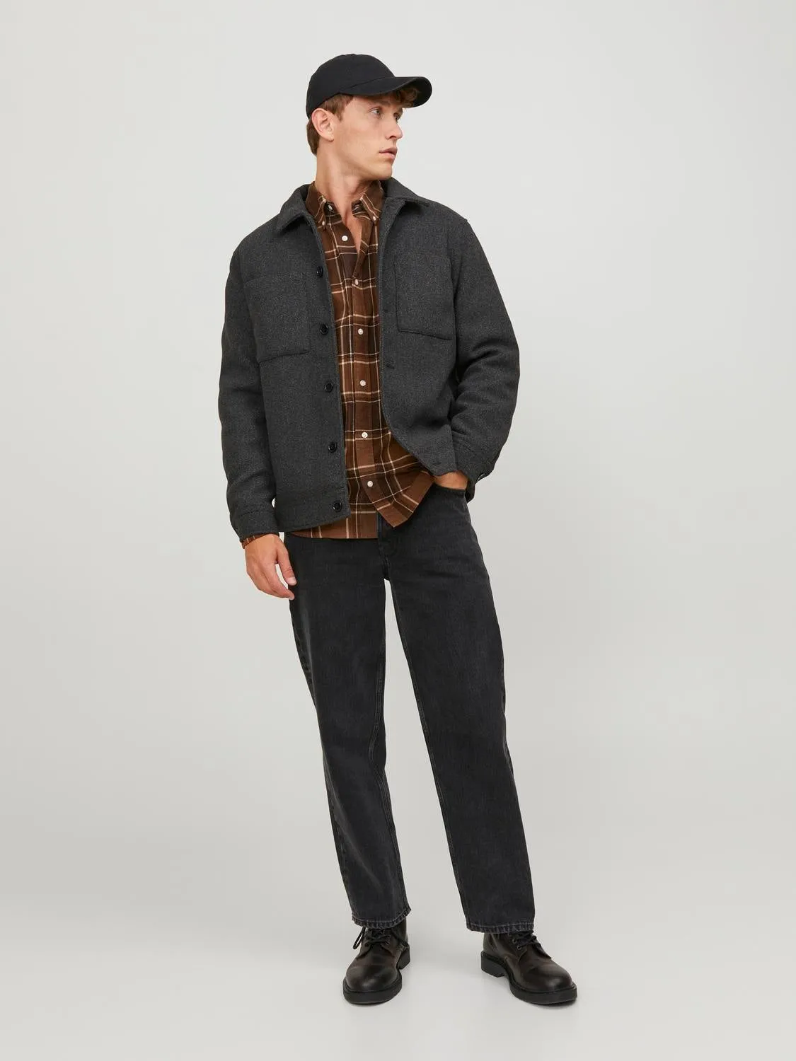 Camisa Corte comfort | Marrón intermedio | Jack & Jones®
