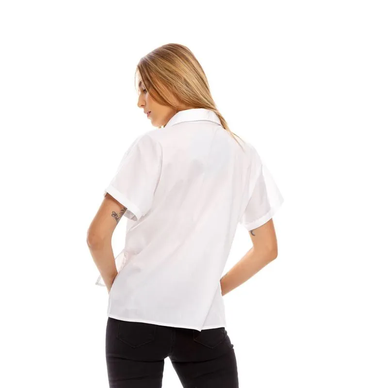 Camisa Manga Corta Para Mujer Girbaud